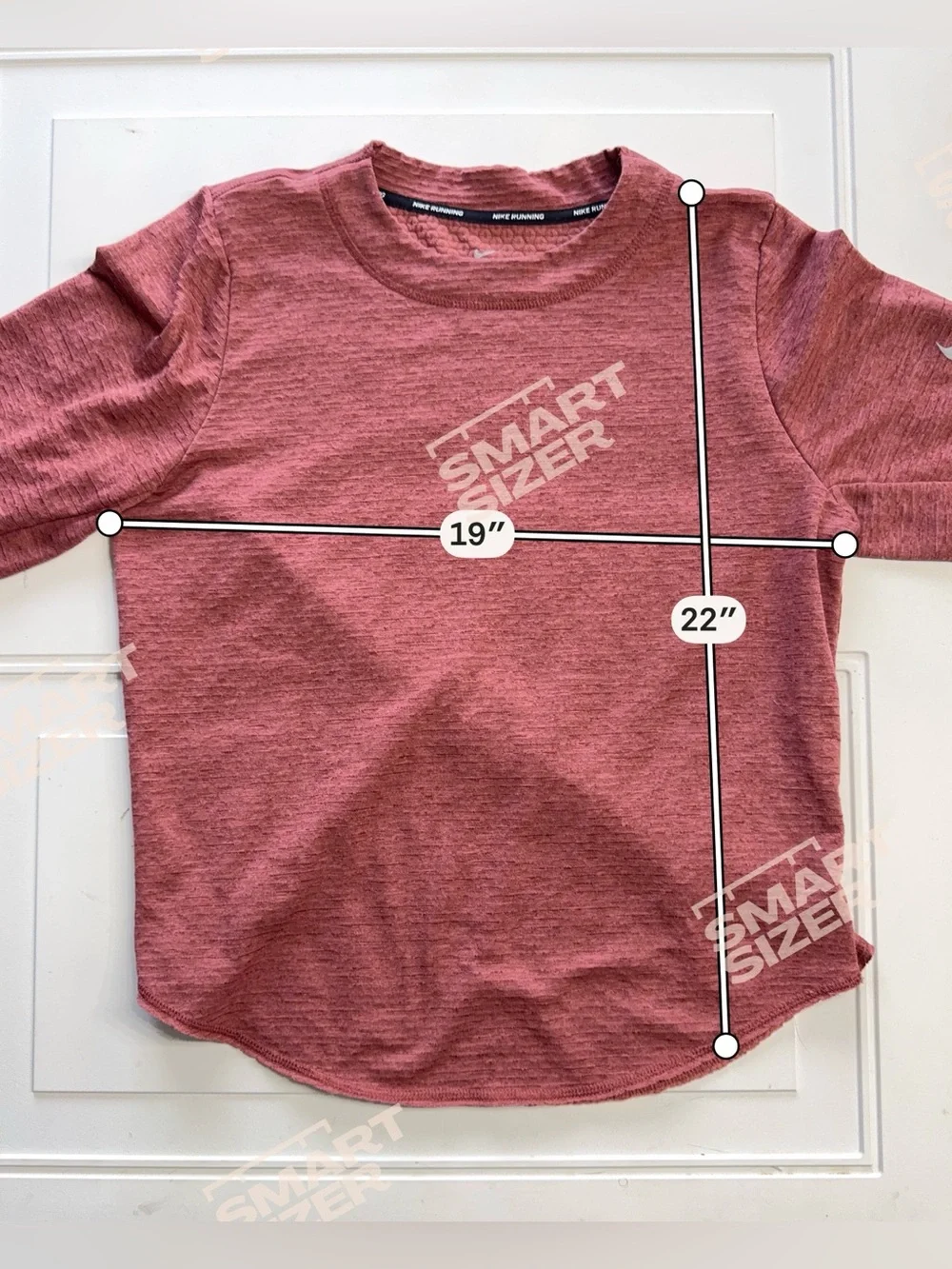 Nike Running Dri-Fit Women’s Sz S Coral Textured Running Sweatshirt Top - Picture 6 of 7
